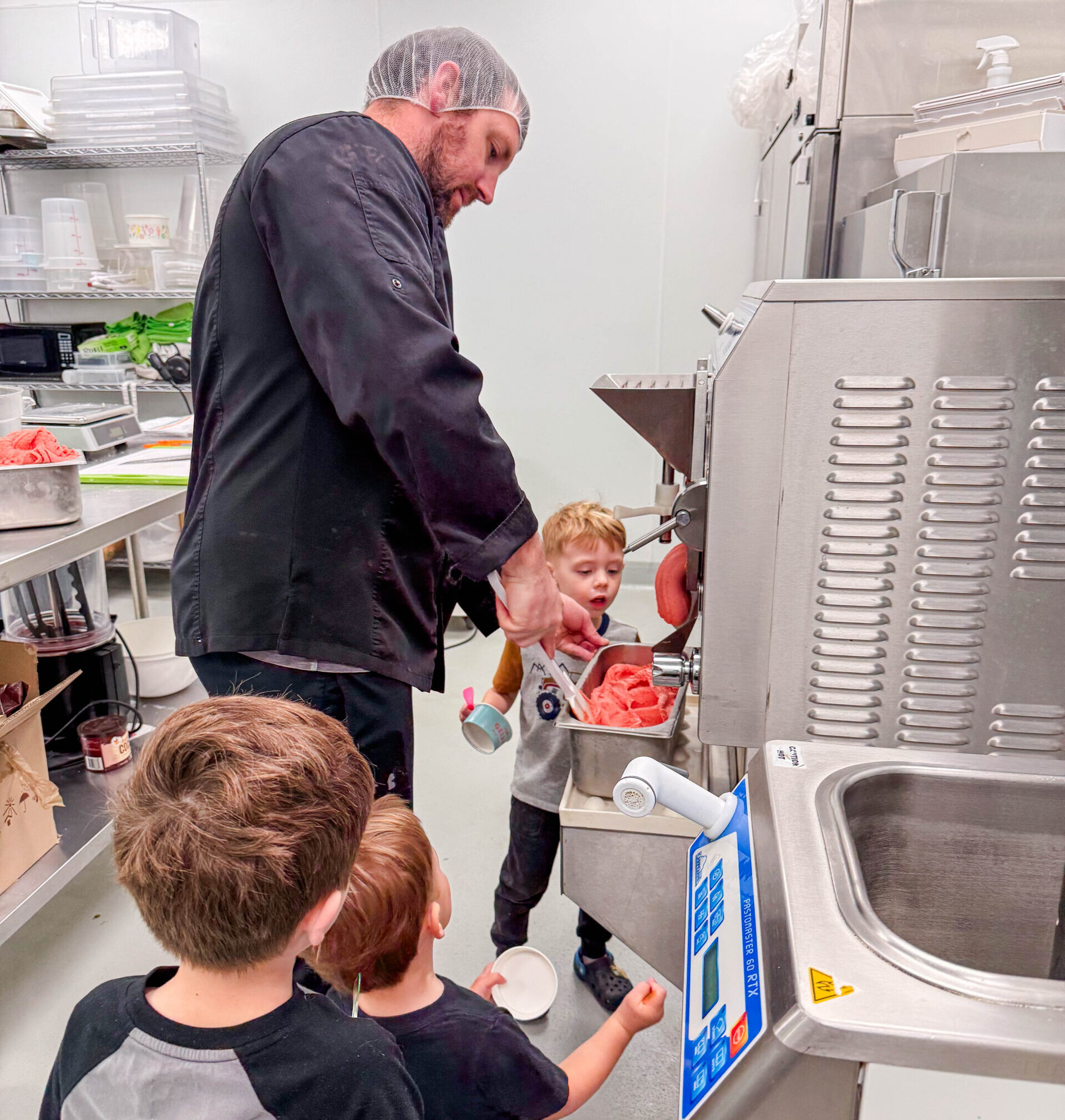 Family Gelato Making